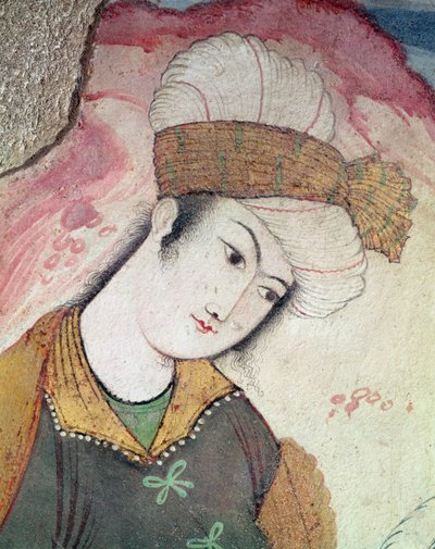 Gentleman from the Court of Shah Abbas I (detail) by Persian School